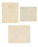 A seated robed figure; sheet of small studies; figures (3 by Stanley Spencer, pencil, offered Jul 2026