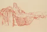 The model with the fringe by William Russell Flint, drawing, offered Jul 2026