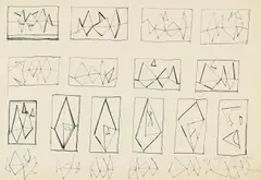Untitled sketches for sculptural relief by Robert Adams, Pen and ink, offered Jul 2026