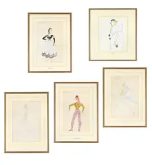 Untitled by Doris Zinkeisen, pencil and watercolour, offered Jul 2026