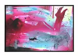 Female nude by Raphael Mazzucco, Print with applied pigment and glitter on canvas, offered Jul 2026