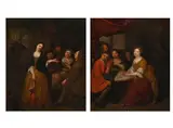 Untitled by Jan Baptist Lambrechts, Oil on canvas, a pair Both signed, sold Jun 2026