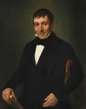 Portrait of a gentlman in a black jacket by René Cadeau, Oil on canvas, offered Jun 2026