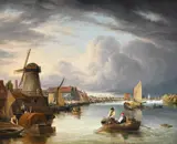 The thames at northfleet by John Berney Crome, Oil on canvas, offered Jun 2026
