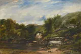 Angler in a river landscape by Frederick William Watts, Oil on canvas, offered Jun 2026