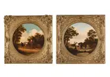 Untitled by Thomas Smythe, Oil on canvas, painted tondo, a pair Both signed, sold Jun 2026