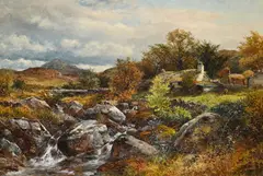 A welsh homestead by David Bates, Oil on canvas, offered Jun 2026
