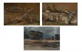 Untitled by Frederick William Watts, Oil on paper laid to board Each, sold Jun 2026