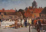 The cattle market, sandwich by Albert Ludovici Junior, Oil on board, offered Jun 2026