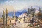 Isola bella, lake como by Catherine Vernon Harcourt, Watercolour and pencil heightened with white, offered Jun 2026
