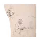 Study of a chinese man at a desk with an abacus by George Chinnery, Pencil and ink, offered Jun 2026