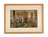 Spring cleaning by Norah Molly Campbell, Oil on board, offered Jun 2026