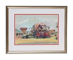 Royal air liners, sefton park, liverpool by Clifford Fishwick, Watercolour and gouache on buff paper, offered Jun 2026