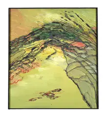 Flat rocks, clevedon shore by Denis Bowen, 1997, Oil on board, offered May 2026