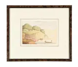 Bathers at a ghat by William John Ottley, Watercolour and pencil on paper, offered May 2026