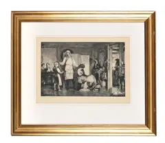 A sacrifice (only a woman's hair) by Richard Walker MaCbeth, Etching, offered May 2026