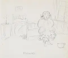 Morning by Alfred Munnings, Pencil drawing, offered Apr 2026