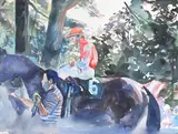 In the paddock by Colin Coots, Watercolour and pencil, offered Apr 2026