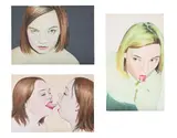 In my head 10; in my head 17; kissing me by Ellie Howitt, 2004, Mixed media on card laid to board, offered Apr 2026