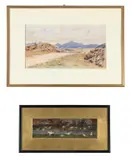 Landscape of drigg by Arthur Hughes, Watercolour, offered Apr 2026
