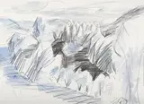Extensive landscape by Julian Trevelyan, Pencil and watercolour, offered Mar 2026