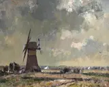 A marshland mill by Edward Seago, 1948, Oil on canvas, offered Mar 2026
