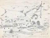 A view of novi pazar, with the altun alem mosque, serbia by Julian Trevelyan, Pencil, offered Mar 2026