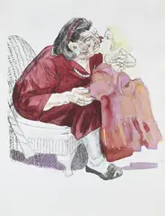 Grandmother by Paula Rego, lithograph, offered Mar 2026