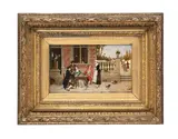 Merrymaking by Théodore Cériez, Oil on panel, offered Mar 2026