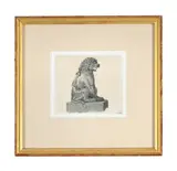 Bronze statue of a lion by William Alexander, Watercolour and pencil, offered Mar 2026