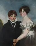 A double portrait of john and charlotte poulett by Margaret Sarah Carpenter, Oil on canvas, offered Feb 2026