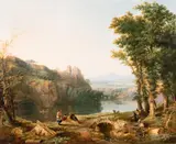 An italianate landscape with roman ruins by Walter Williams, Oil on canvas, offered Feb 2026