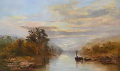 A tranquil river landscape by William Widgery, Oil on canvas, offered Feb 2026