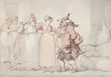 Dinah primrose by Thomas Rowlandson, Pencil, pen and ink and wash Indistinctly inscribed, offered Feb 2026