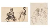 A study of two women by George Romney, Pen and Ink, offered Feb 2026