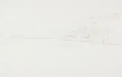 LAKE LAWERTZ [sic] by Edward Lear, Pencil and brown crayon, offered Feb 2026