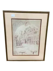 Place drs Vosges by Adrian Maurice Daintrey, ink and wash, offered Jul 2026