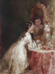 Untitled by Alfred Woolmer, oil on canvas, sold Jul 2026
