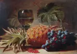 Still Life, Fruit by William Duffield, oil on canvas, sold Jul 2026