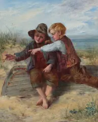 Untitled by John Finnie, oil on board, offered Jul 2026