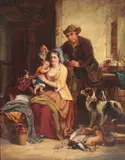 Gamekeepers Return by Joseph Clark, oil on canvas, sold Jul 2026