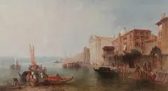 The Canal of the Guidecca and the Church of the Gesuati, Venice by Jane Vivian, oil on canvas, sold Jul 2026