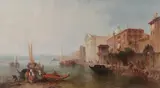 The Canal of the Guidecca and the Church of the Gesuati, Venice by Jane Vivian, oil on canvas, sold Jul 2026