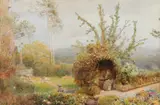Now Rosy May Comes in with Flowers by John William North, watercolour on paper, sold Jul 2026