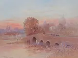 Sonning by Frederick Edward Joseph Goff, watercolour, sold Jul 2026
