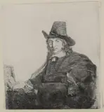 Jan Asselijn, Painter ( by Rembrandt Harmensz van Rijn, etching, sold Jul 2026