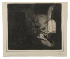 The Family in the Room by Ferdinand Bol, etching and drypoint, sold Jul 2026