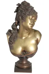 Le Sommeil by Albert-Ernest Carrier-Belleuse, bronze, sold Jul 2026