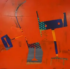 Snoops big day out: 25.8.2012 by Benedict Pulsford, mixed media on panel, sold Jul 2026