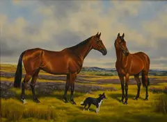 Kildimo and Poetic Gain by Sue Whigham, 1992, oil on canvas, sold Jul 2026